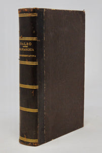 Balbo, Cesare. Della Monarchia Rappresentativa in Italia (1857)