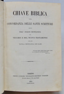 Chiave Biblica ossia Concordanza delle Sante Scritture (1864)