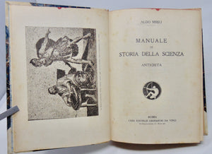 Mieli, Aldo. Manuale di Storia della Scienza Antichità