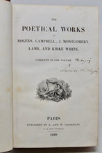 Load image into Gallery viewer, The Poetical Works of Rogers, Campbell, J. Montgomery, Lamb, and Kirke White: Complete in One Volume