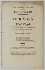 Young. The Prophet's Report concerning The Messiah, Jews' Chapel (1812)