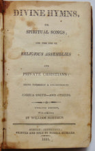 Load image into Gallery viewer, Smith, Joshua.  Divine Hymns, or Spiritual Songs (1811) Baptist Hymnal