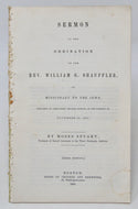 Stuart, Moses. Sermon at the Ordination of Rev. William G. Schuaffler, Missionary to the Jews