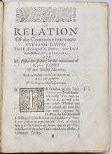 Load image into Gallery viewer, Laud, William. A Relation of The Conference betweene William Lawd &amp; Mr. Fisher the Jesuite