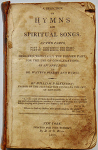 Parkinson. A Selection of Hymns and Spiritual Songs,1809 Baptist Hymnal