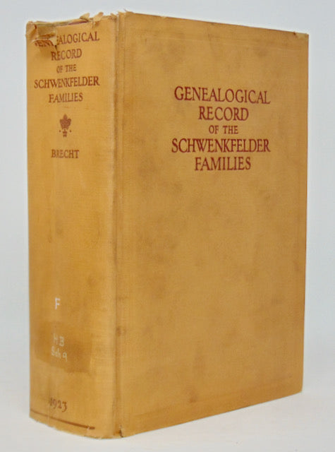 Brecht. The Genealogical Record of the Schwenkfelder Families (1923)