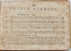 Smith, Henry. The Church Harmony 1841 four-shape shape-note tunebook