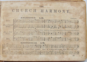 Smith, Henry. The Church Harmony 1841 four-shape shape-note tunebook