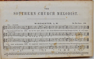 Hood. The Southern Church Melodist: A Collection of Sacred Music 1846 shape note