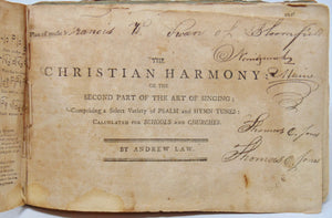 Law, Andrew. The Christian Harmony, 1805 Part Second