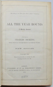 Dickens, Charles.  All the Year Round, April 1874 to October 1874