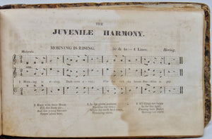 Weber, T. R. The Juvenile Harmony 1859 Shaped Note Tunebook