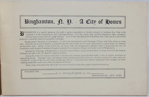 Souvenir of Binghamton, New York:  1904 Photobook