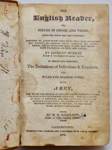 Murray. The English Reader, or, Pieces in Prose and Verse, Selected from the Best Writers...With A Key