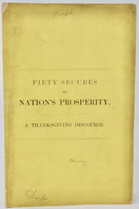 Plumley. Piety Secures the Nation's Prosperity: A Thanksgiving Discourse (1865)
