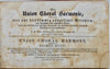 Eyer, Henry C. Die Union Choral Harmonie...The Union Choral Harmony 1839