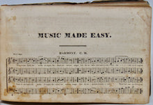 Load image into Gallery viewer, Cole, John. Union Harmony or Music Made Easy (1829)