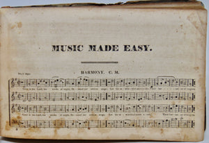 Cole, John. Union Harmony or Music Made Easy (1829)