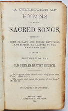 Load image into Gallery viewer, [Old German Baptist Church]. A Collection of Hymns and Sacred Songs (1893)