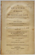 An Oration on the Death of Mr. Ebenezer Grant Marsh (1804) Yale Revival