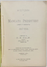 Load image into Gallery viewer, History of Mankato Presbytery (Synod of Minnesota) 1867-1898