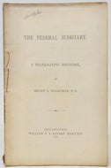 Boardman. The Federal Judiciary: A Thanksgiving Discourse (1862)