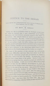Eells, Myron. Justice to the Indian, 1883 Annual Meeting Congregational Assn of Oregon & Washington