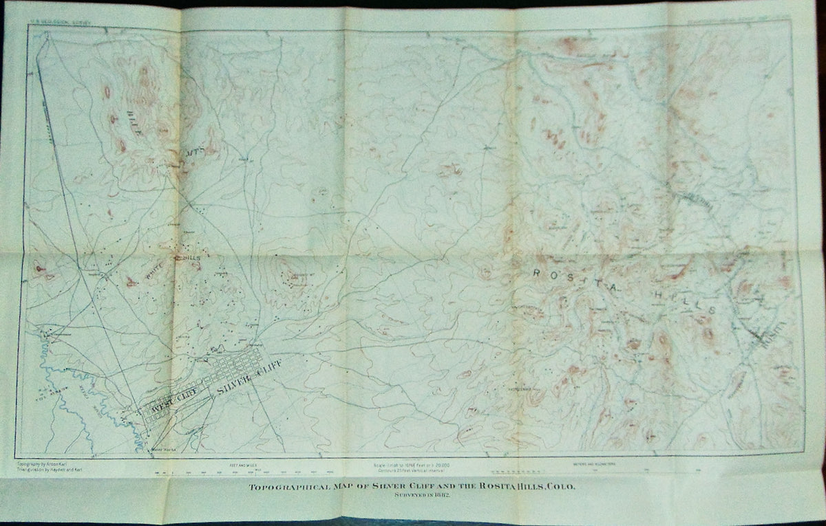 [MAP] Topographical Map of Silver Cliff and the Rosita Hills, Colorado