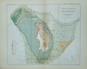 [MAP] Geological Sketch Map of the Black Hills of Dakota (1898)