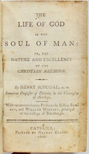 Load image into Gallery viewer, Scougal, Henry. The Life of God in the Soul of Man. 1807 Catskill, NY imprint