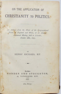 Seven bound pamphlets, English Congregationalists 1872-1878