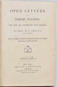 Crafts. Open Letters to Primary Teachers & Hints for Intermediate Class Teachers