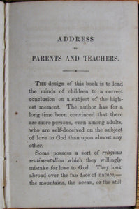 Smith, Daniel. Love to the Saviour; or, Reasons Why Little Children Should Give Their Hearts to Jesus