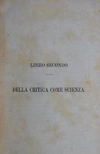 Load image into Gallery viewer, Mazarella, B. Della Critica libri tre