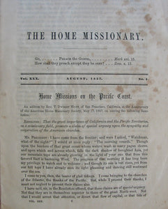 The Home Missionary, August, 1857