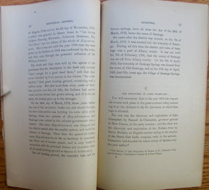 Sylvester, N. B. Saratoga and Kay-Ad-Ros-Se-Ra: An Historical Address
