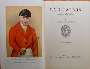Newton, A. Edward. End Papers: Literary Recreations