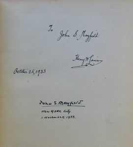 Lanier, Sidney. Poems [signed by Henry Wysham Lanier]