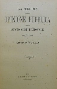 Minguzzi, Livio. La teoria della opinione pubblica nello stato costituzionale