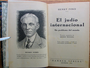 Ford, Henry. El judio internacional Un problema del mundo