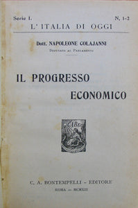 Colajanni, Napoleone. Il Progresso Economico, Serie I. No. 1-2