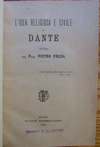 Preda, Pietro. L'Idea Religiosa e Civile di Dante