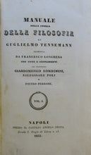 Load image into Gallery viewer, Tennemann, Manuale della storia Della Filosofia (Volumi 1, 2, 3)