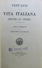Load image into Gallery viewer, Nathan, Ernesto. Vent&#39;anni di vita Italiana attraverso all&#39; Annuario