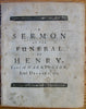 Wroe, Richard. A Sermon at the Funeral Of the Right Honourable Henry, Earl of Warrington