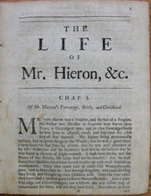 Load image into Gallery viewer, Porter, Robert. The Life of Mr. John Hieron. With the Characters and Memorials of Ten other Worthy Ministers of Jesus Christ