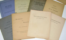 Load image into Gallery viewer, 15 books, pamphlets pertaining to the First Congregational Society (Unitarian), New Bedford, Massachusetts, 1859-1959