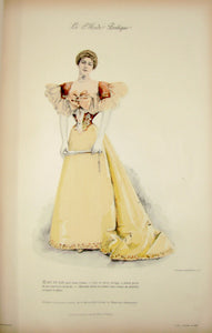 La Mode Pratique. Fashion Plates, La Mode Pratique, 1895-1900, 235 héliogravures by Fortier-Marotte (2 bound volumes)