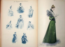 Load image into Gallery viewer, La Mode Pratique. Fashion Plates, La Mode Pratique, 1895-1900, 235 héliogravures by Fortier-Marotte (2 bound volumes)