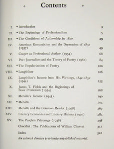 The Profession of Authorship in America, 1800-1870: The Papers of William Charvat